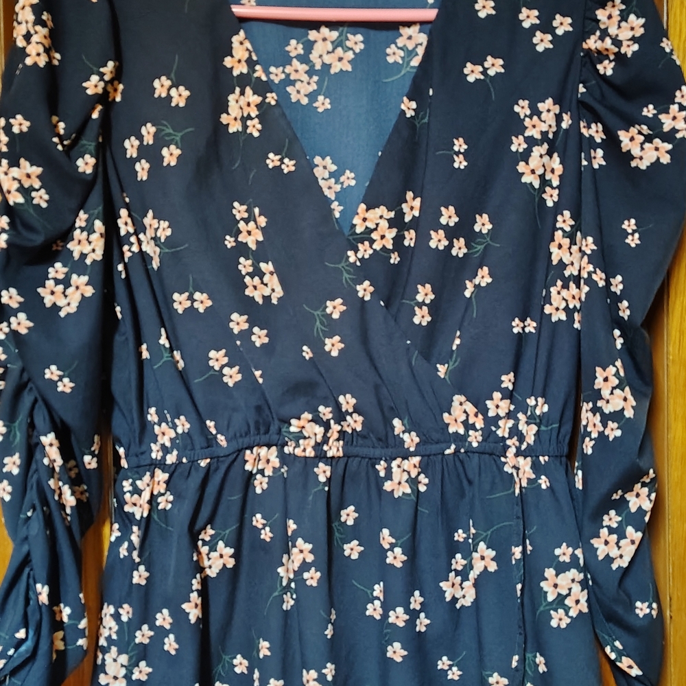 Indulge Navy Floral Dress